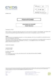 thumbnail of Coupure ENEDIS